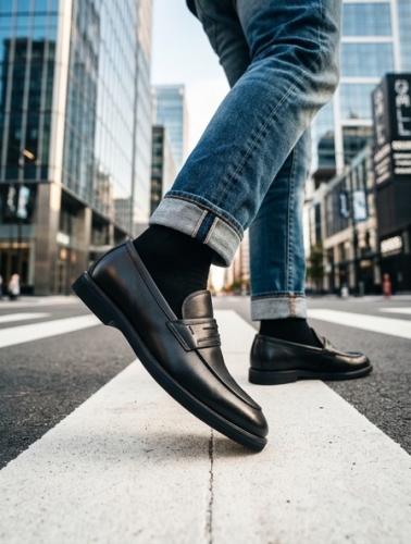 Loafers (Лофери) М чорний шкіра S040Y-4-Q589-GB2243 Black