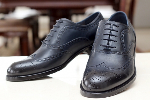 Brogue ( Брогі ) М синій шкіра 21620N-208-665 Cosottinni