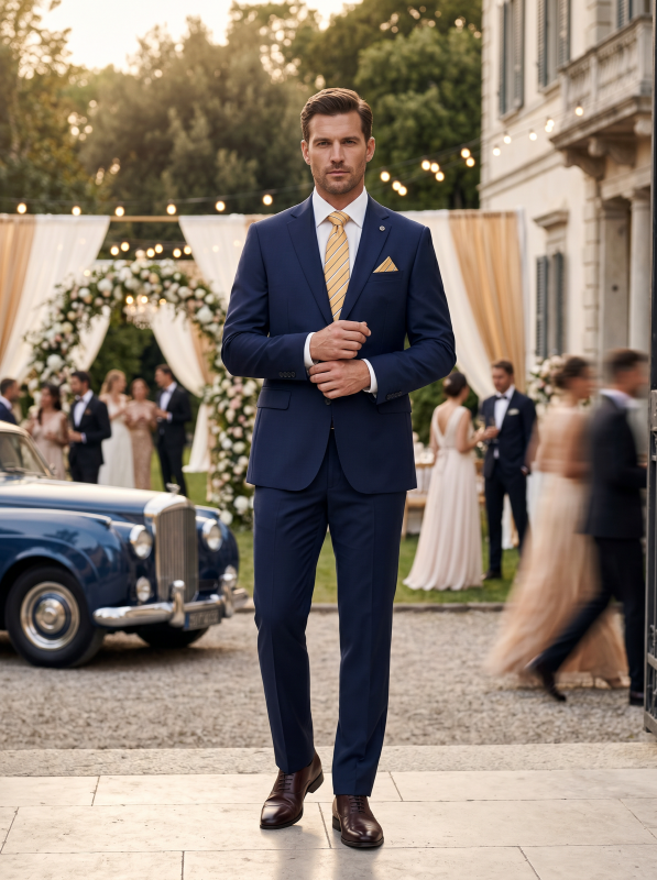 Чоловічий одяг Класичні костюми CLASSIC М т.синій 80% WOOL, 20% VISCOSE 658 ROMASTER