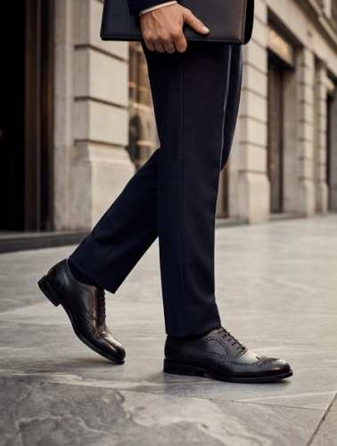 Brogue ( Брогі ) М синій шкіра 21620N-208-665 Cosottinni