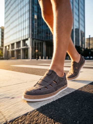 MOCCASINS ( МОКАСИНЫ ) М сірий нубук 3873710 KADAR
