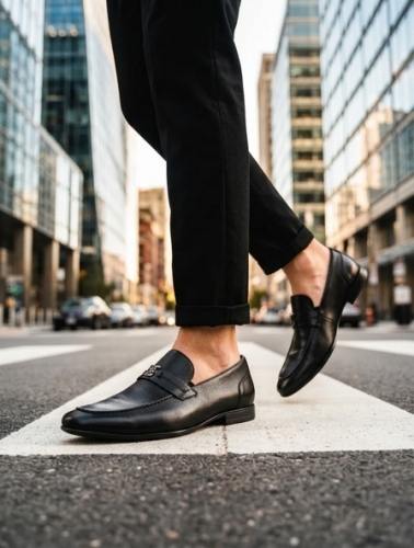 Loafers (Лофери) М чорний шкіра D778N-103B-A01 BLACK Cosottinni