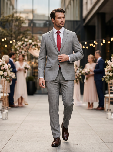 Чоловічий одяг Класичні костюми CLASSIC М сірий 80% WOOL, 20% VISCOSE 452 ROMASTER