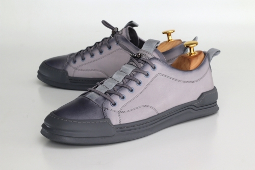Sports shoes (Спортивне) М сірий шкіра FD8967N-J27 Cosottinni 40(р)
