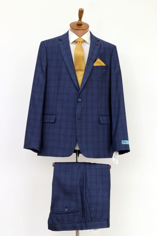 Чоловічий одяг Класичні костюми CLASSIC М синій 80% WOOL, 20% VISCOSE 405 BLUE ROMASTER