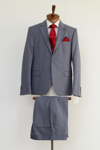 Чоловічий одяг Класичні костюми SLIM М сірий 65 % POLY , 35% VISKON E33 Light grey ZI.GANALI
