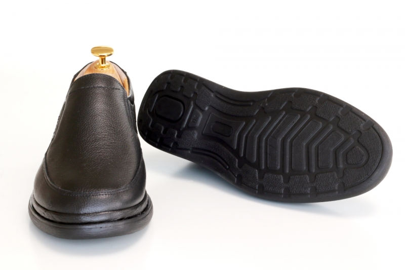 Slippers (Сліпери) М черного цвета М чорный шкіра 1492 BiRiNCi