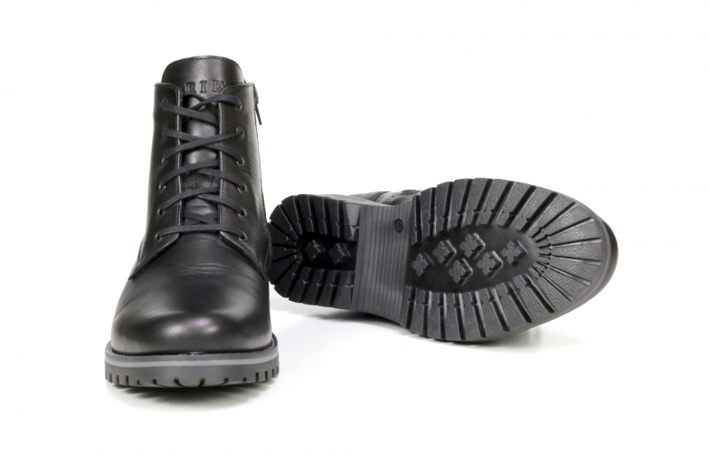 Winter boots (Черевики)  М чорний шкіра 867 black RIKO