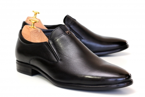 Slippers (Сліпери) М чорний шкіра D9928N-845-1 BLACK Cosottinni