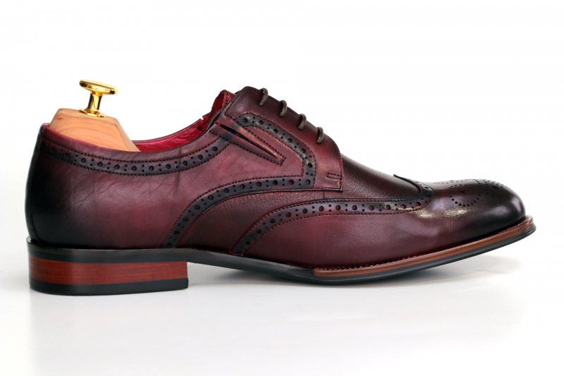 Brogue ( Брогі ) М бордо шкіра D9206N-11-344 Cosottinni