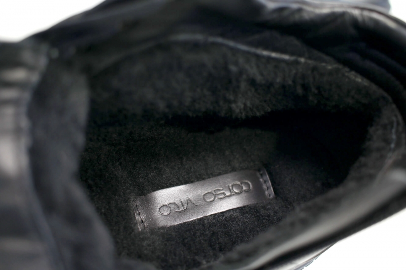 Winter boots (Черевики) натуральне хутро чорний шкіра 02-3439626-Ш CORSO VITO