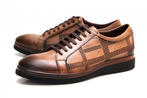 Casual (Повсякденне) М коричневий шкіра 107806 BROWN LUCIANO BELLINI