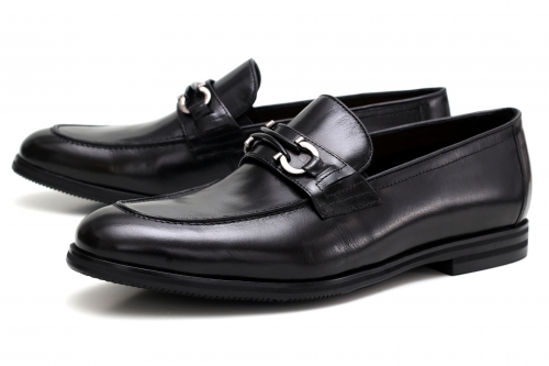 Loafers (Лофери) гучи М чорний шкіра YD51BN-1-Q21 NDKT-15K Cosottinni