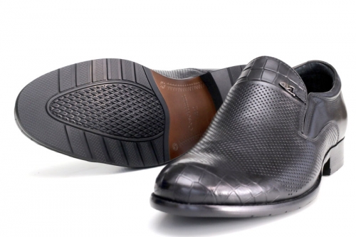 Slippers (Сліпери) М чорний шкіра D677KN-627-1 Cosottinni 40(р)
