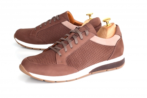 Sneakers (Кросівки) М коричн шкіра D-2947S Brown Conhpol