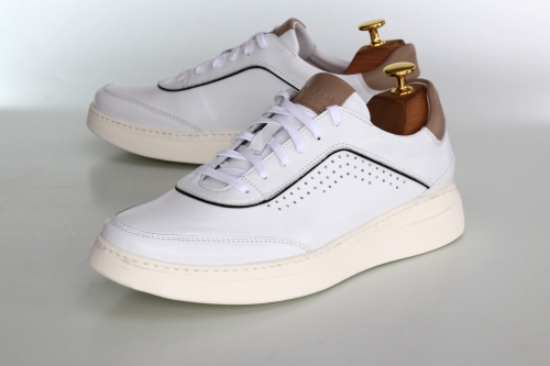 Sneakers (Кросівки) М білий шкіра D-2915S White Conhpol