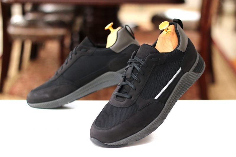 Sneakers (Кросівки) М чорний шкіра D-3225C Black Conhpol