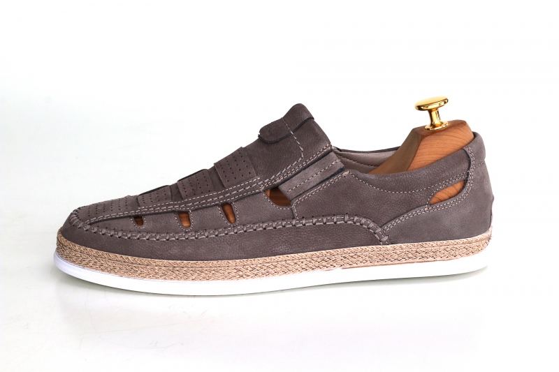 MOCCASINS ( МОКАСИНЫ ) М сірий нубук 3873710 KADAR