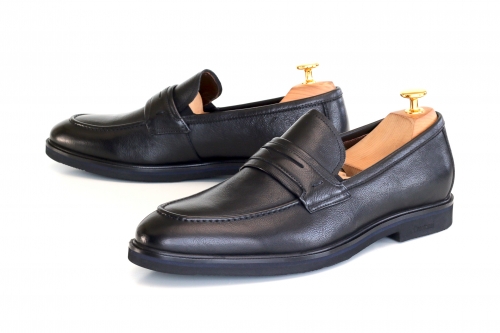 Loafers (Лофери) М чорний шкіра S040Y-4-Q589-GB2243 Black