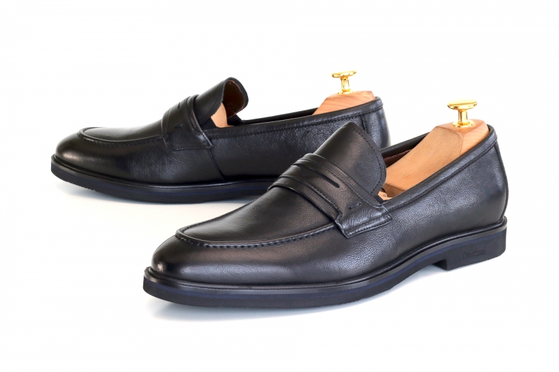 Loafers (Лофери) М чорний шкіра S040Y-4-Q589-GB2243 Black