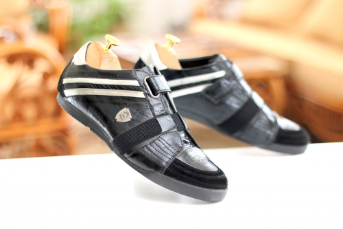 Sneakers (Кросівки) чорний шкіра AB68-4-1E2D Cosottinni